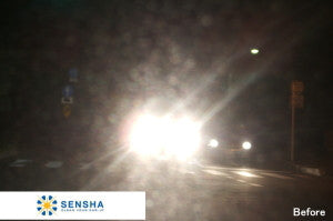 Cause of the glare front glass?